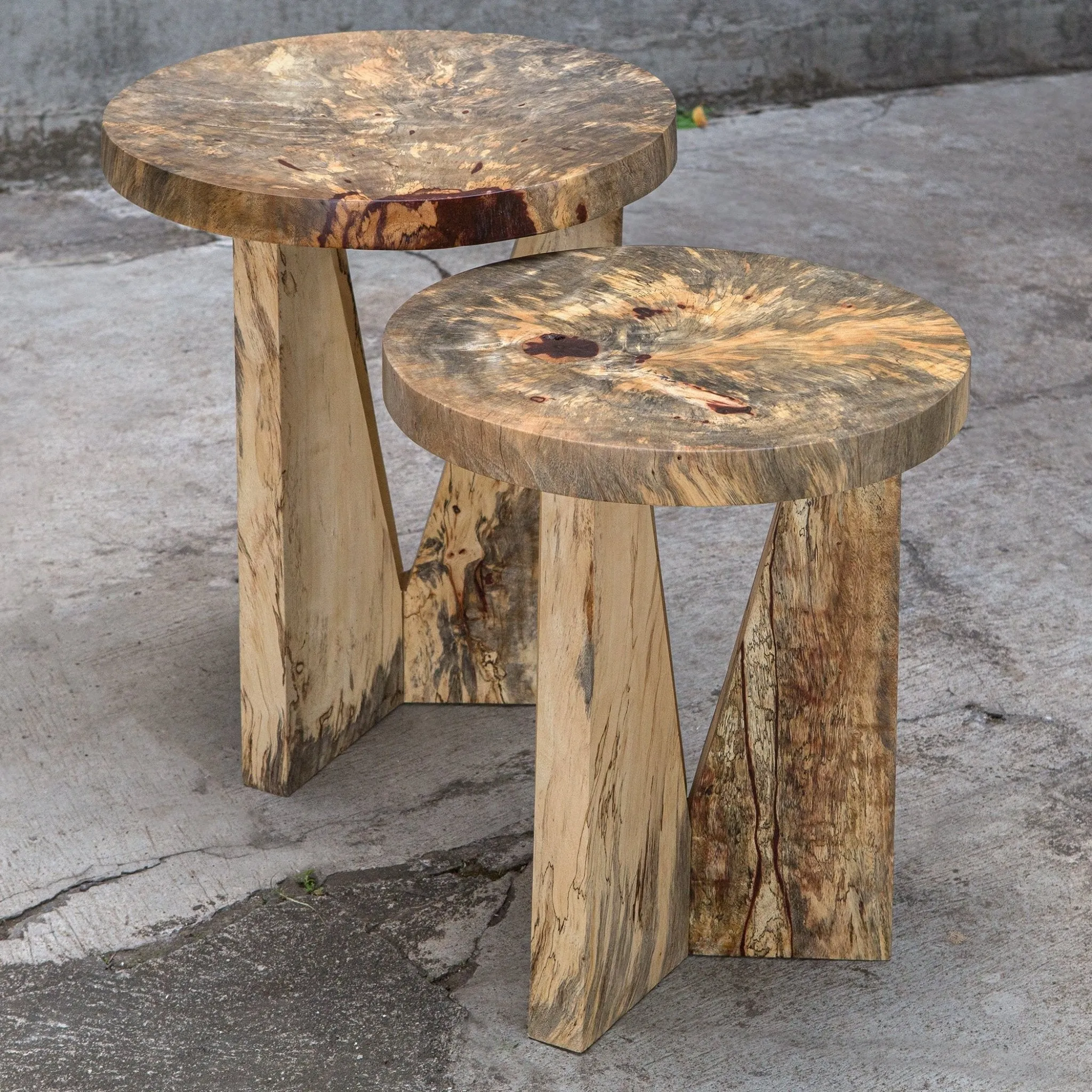 Tamarind Natural Nesting Accent Tables