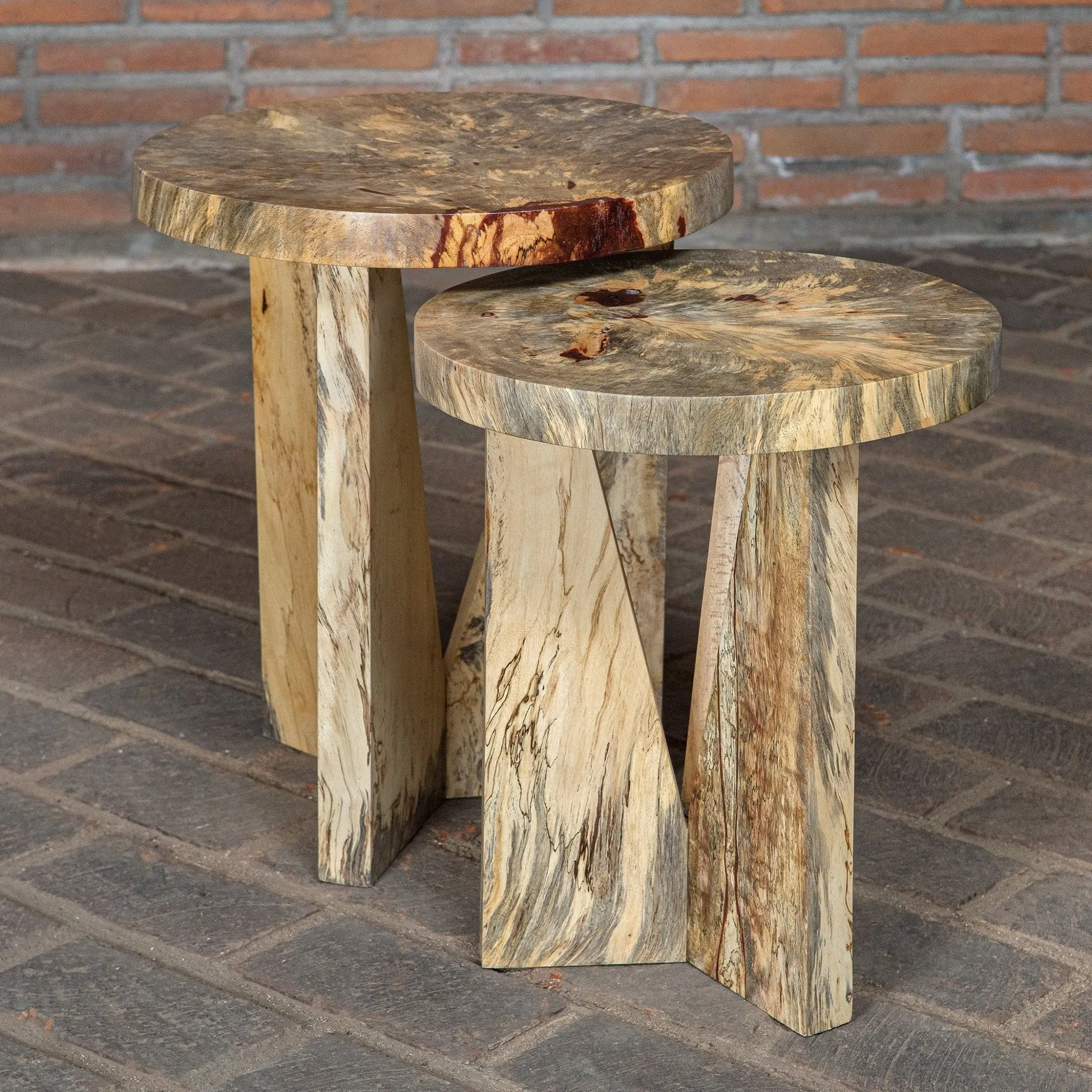 Tamarind Natural Nesting Accent Tables