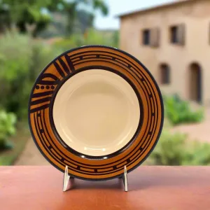 Tapa Rimmed Soup Bowl toilet seat cover, slow close seat