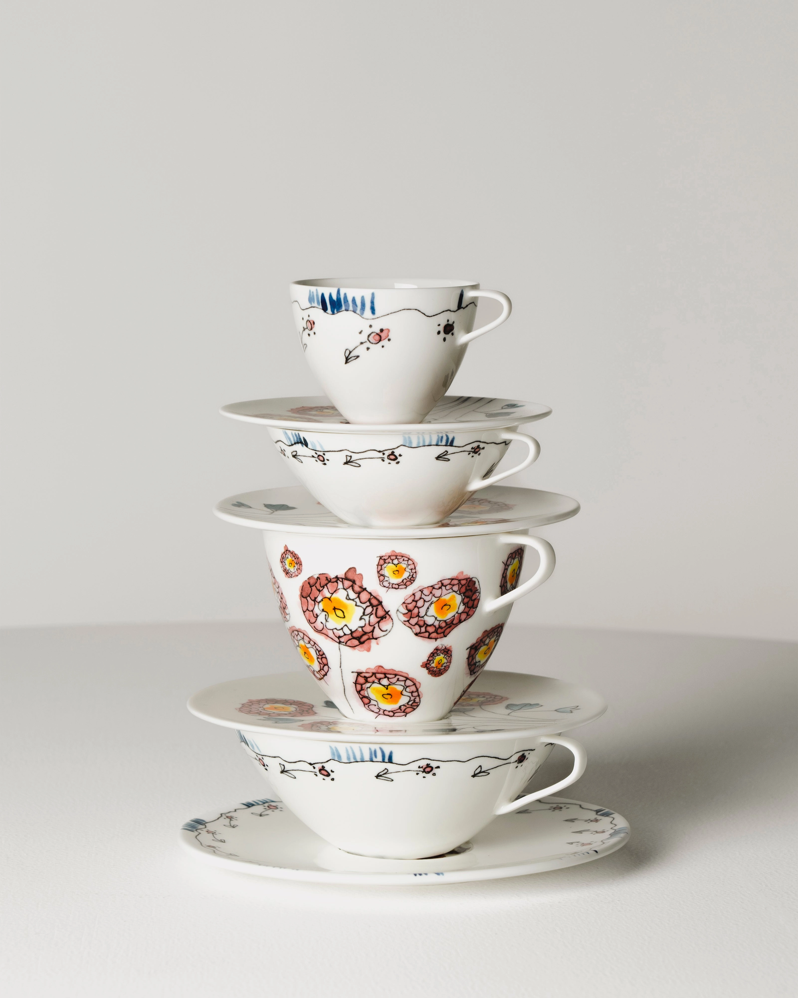 Tea cup Anemone milk Midnight Flowers