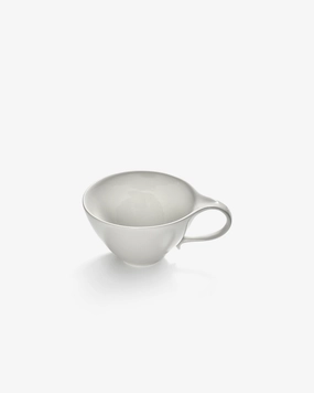 Tea cup butterfly white - black Unity