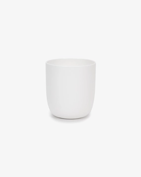 Tea cup without handle white glazed Base
