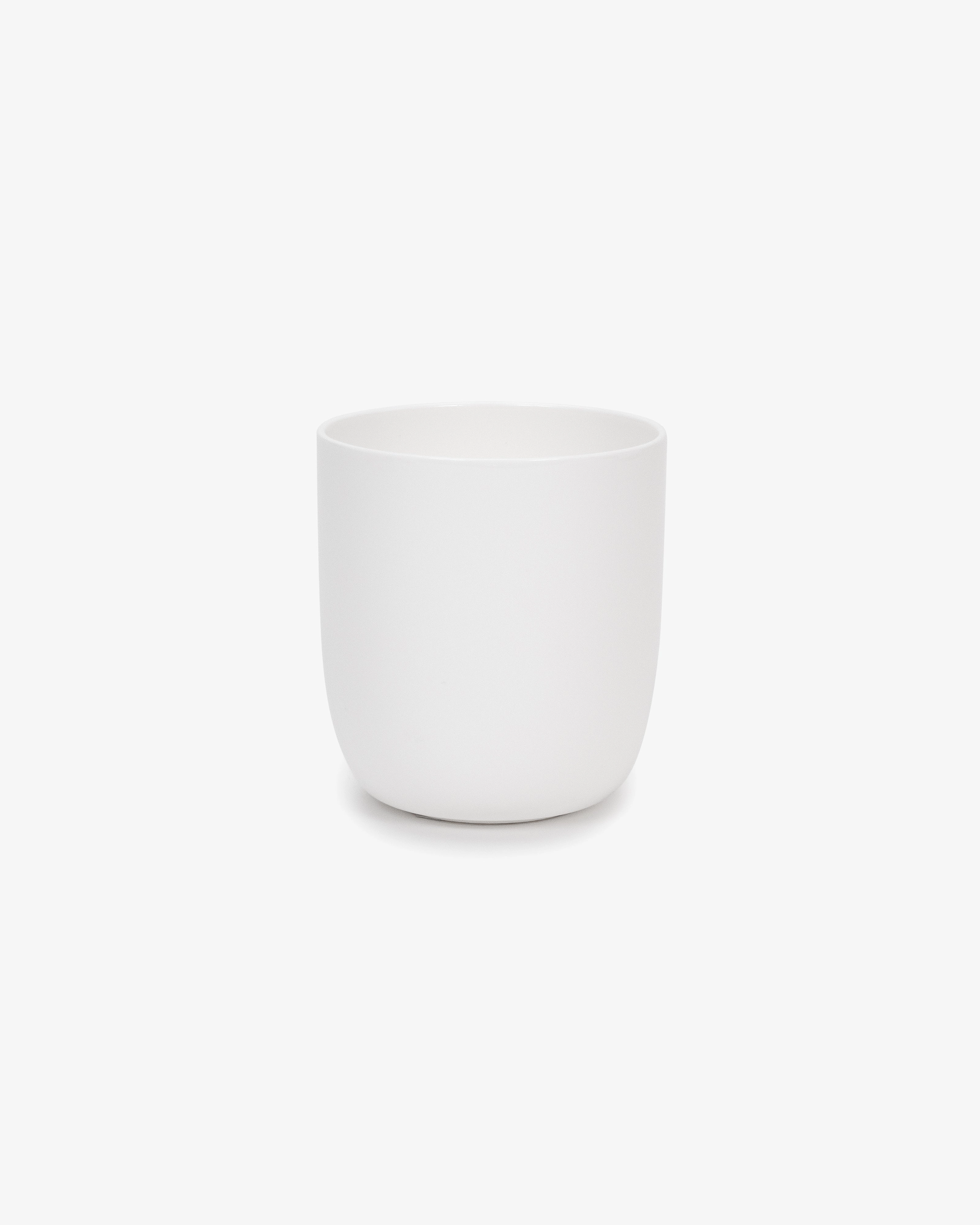 Tea cup without handle white glazed Base