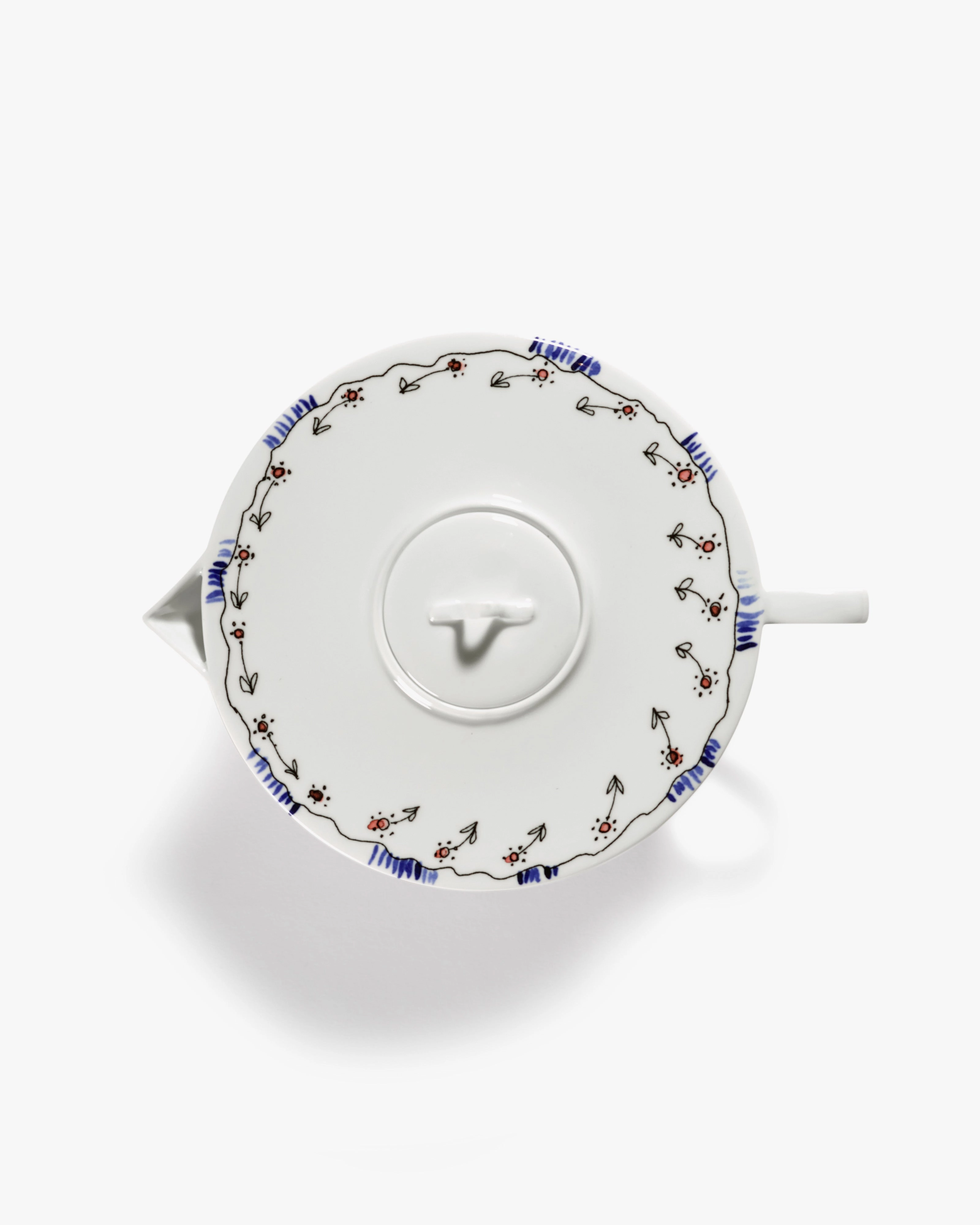 Tea pot Anemone milk Midnight Flowers