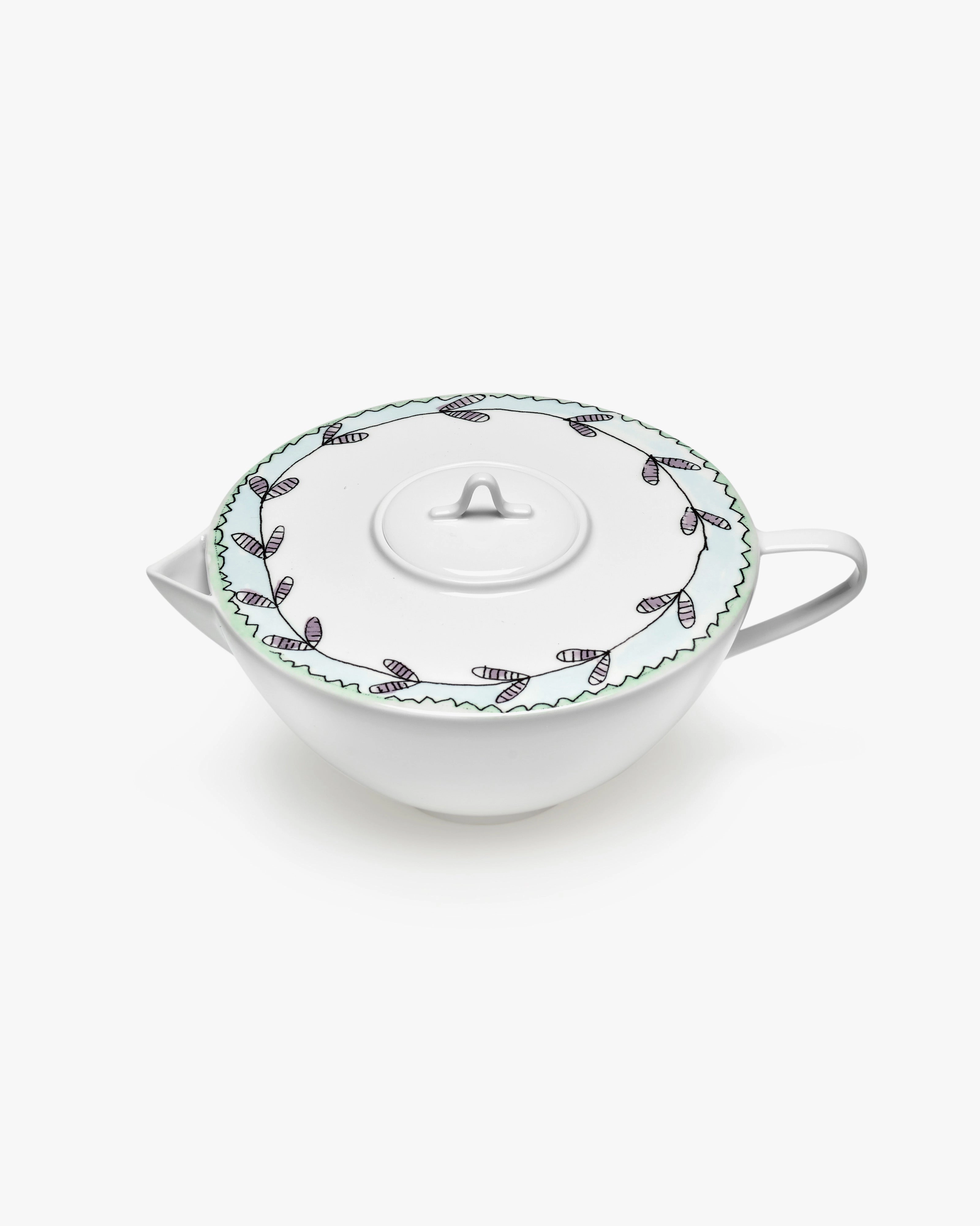 Tea pot Blossom milk Midnight Flowers