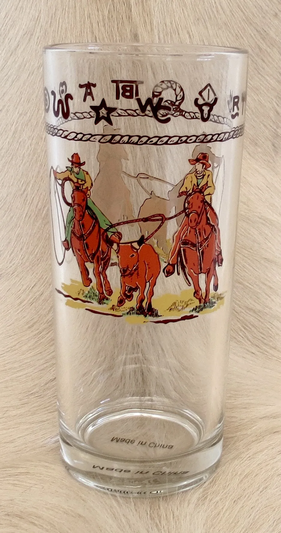 Team Roping Iced Tea/Beer Glasses toilet seat cover, slow close seat