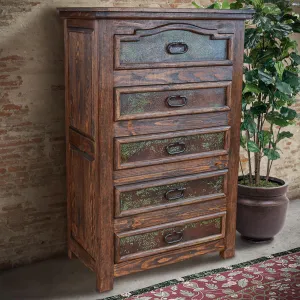 Temple Copper Chest of Drawers bedroom furniture, nightstand