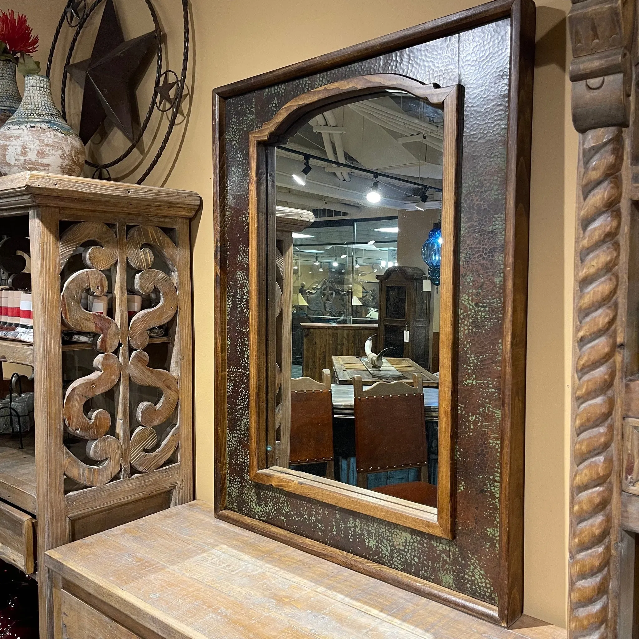Temple Copper Wall Mirror