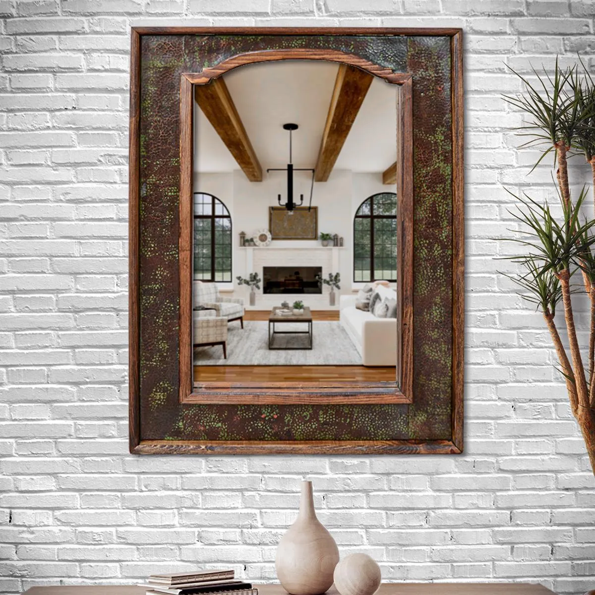 Temple Copper Wall Mirror