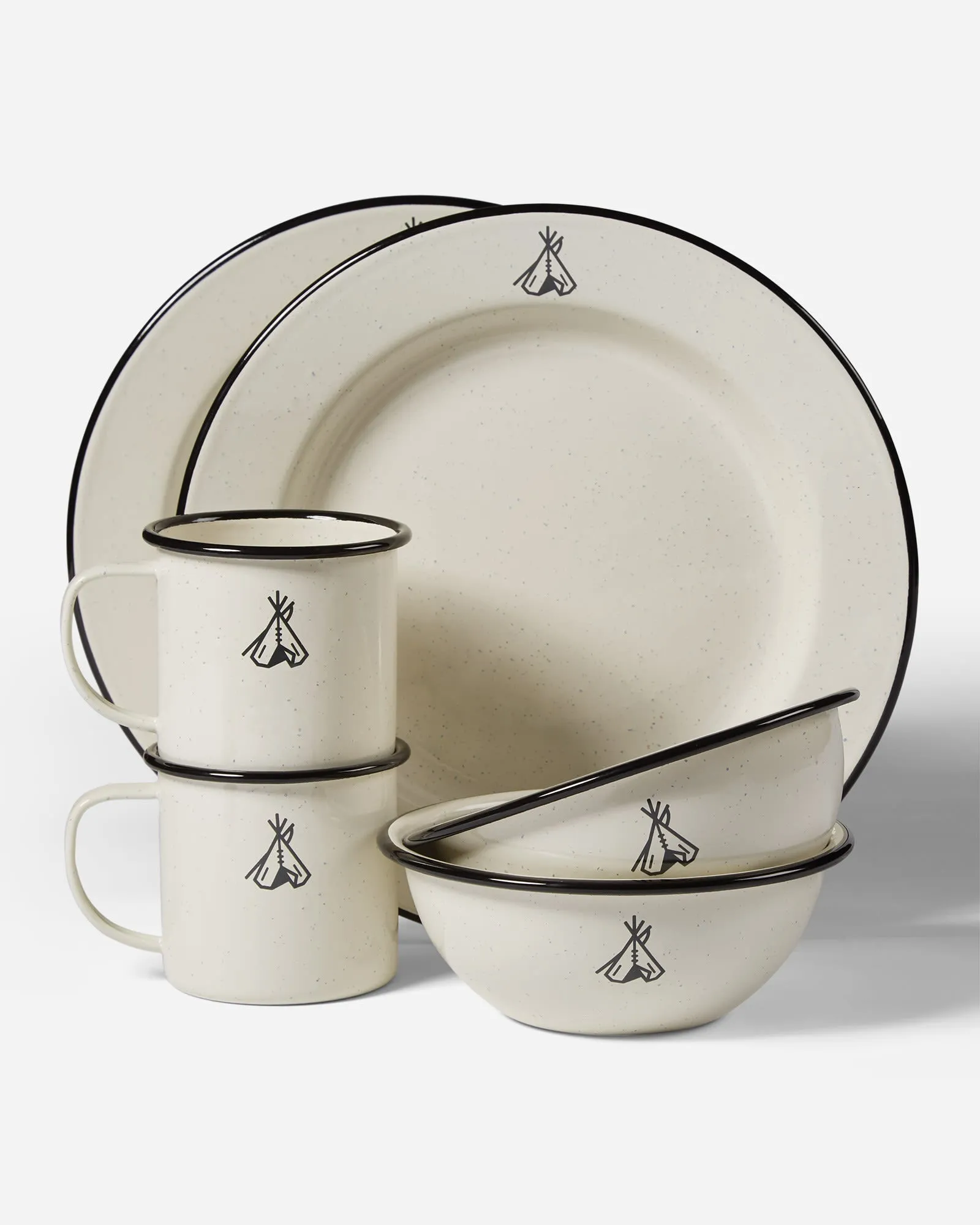 Tepee Camp Pendleton Enamelware Dishes
