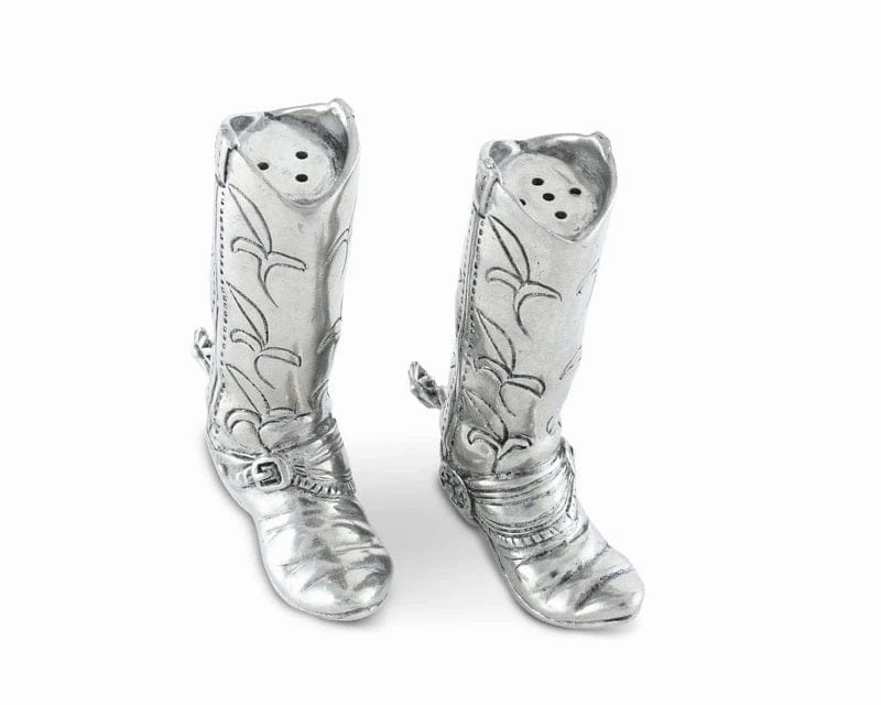The Classic Cowboy Pewter Salt & Pepper Shakers