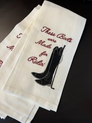 These Boots Were Made for Ridin' Dishtowel blender, kitchen appliance