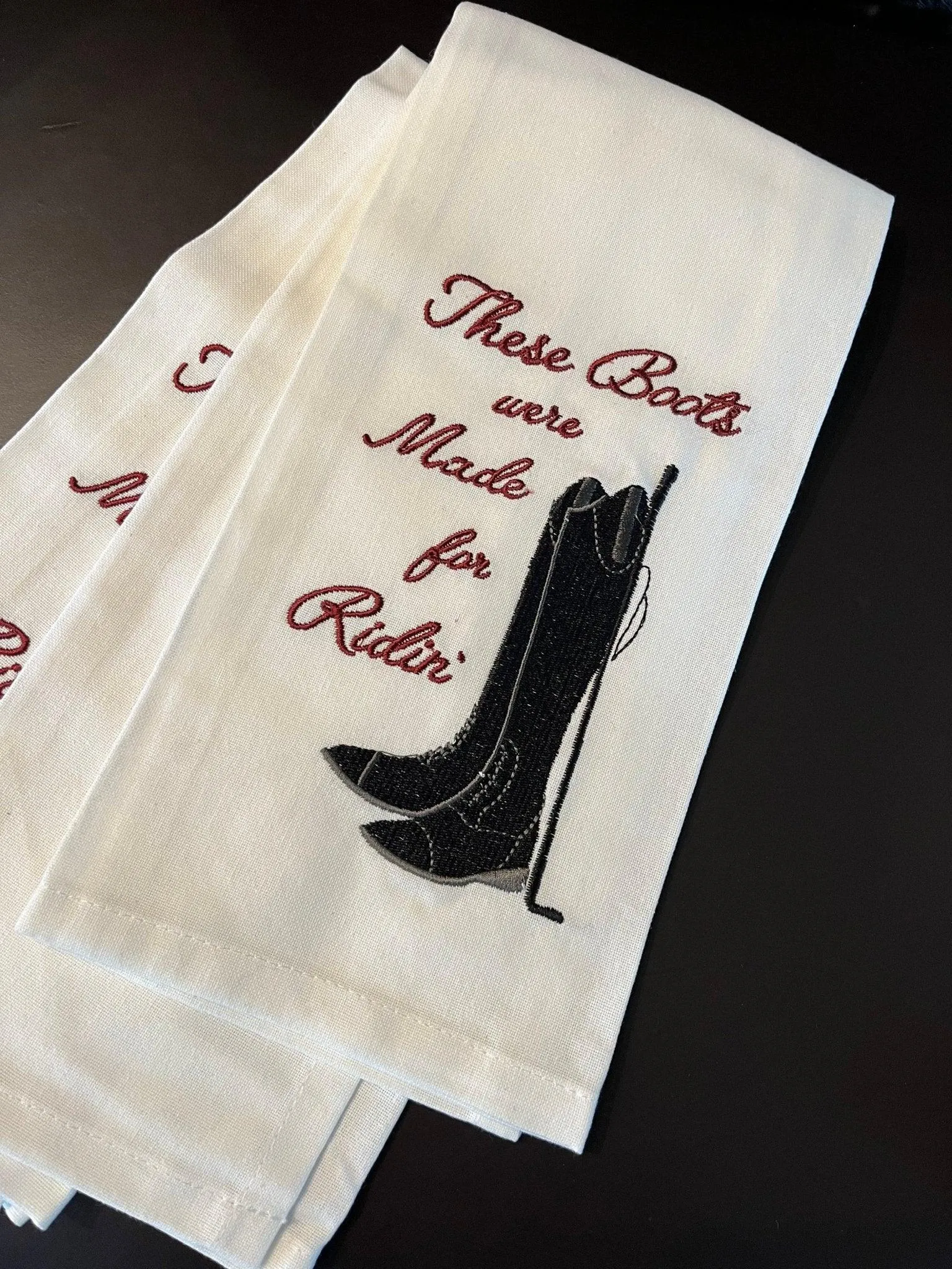 These Boots Were Made for Ridin' Dishtowel blender, kitchen appliance