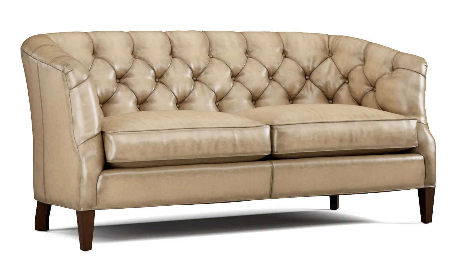 Thurston Tufted Leather Loveseat