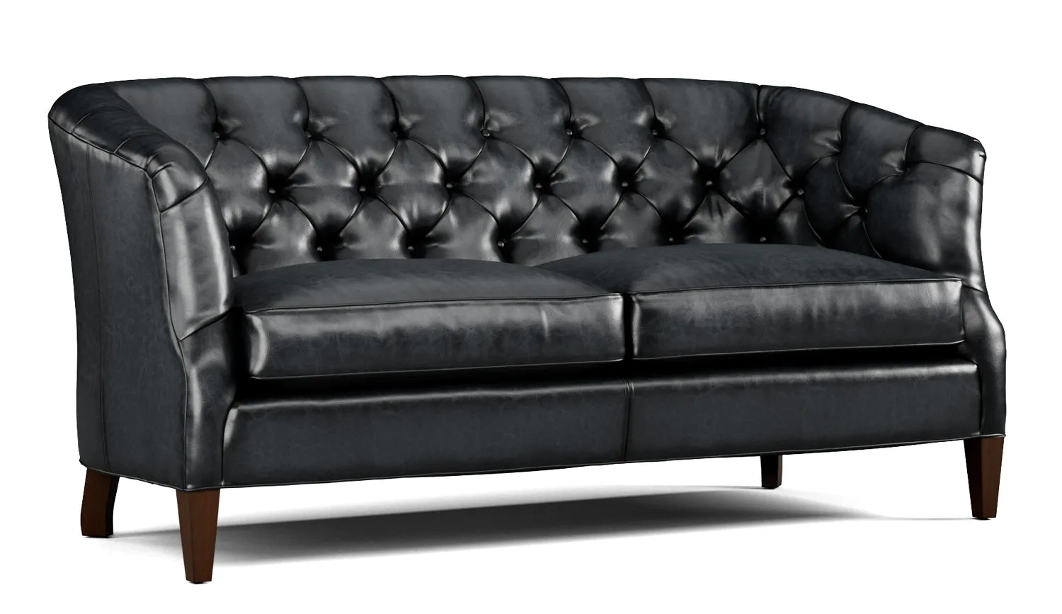 Thurston Tufted Leather Loveseat