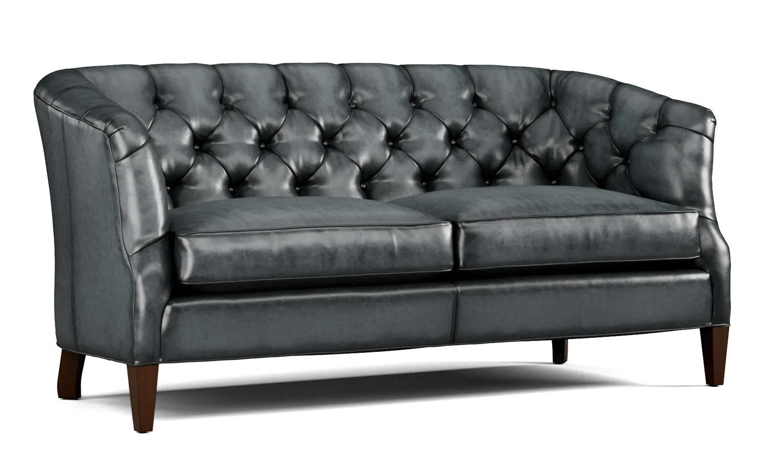 Thurston Tufted Leather Loveseat
