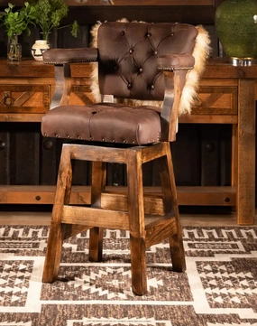 Tibetan Wool & Tufted Leather Bar Stool glassware set, wine glass