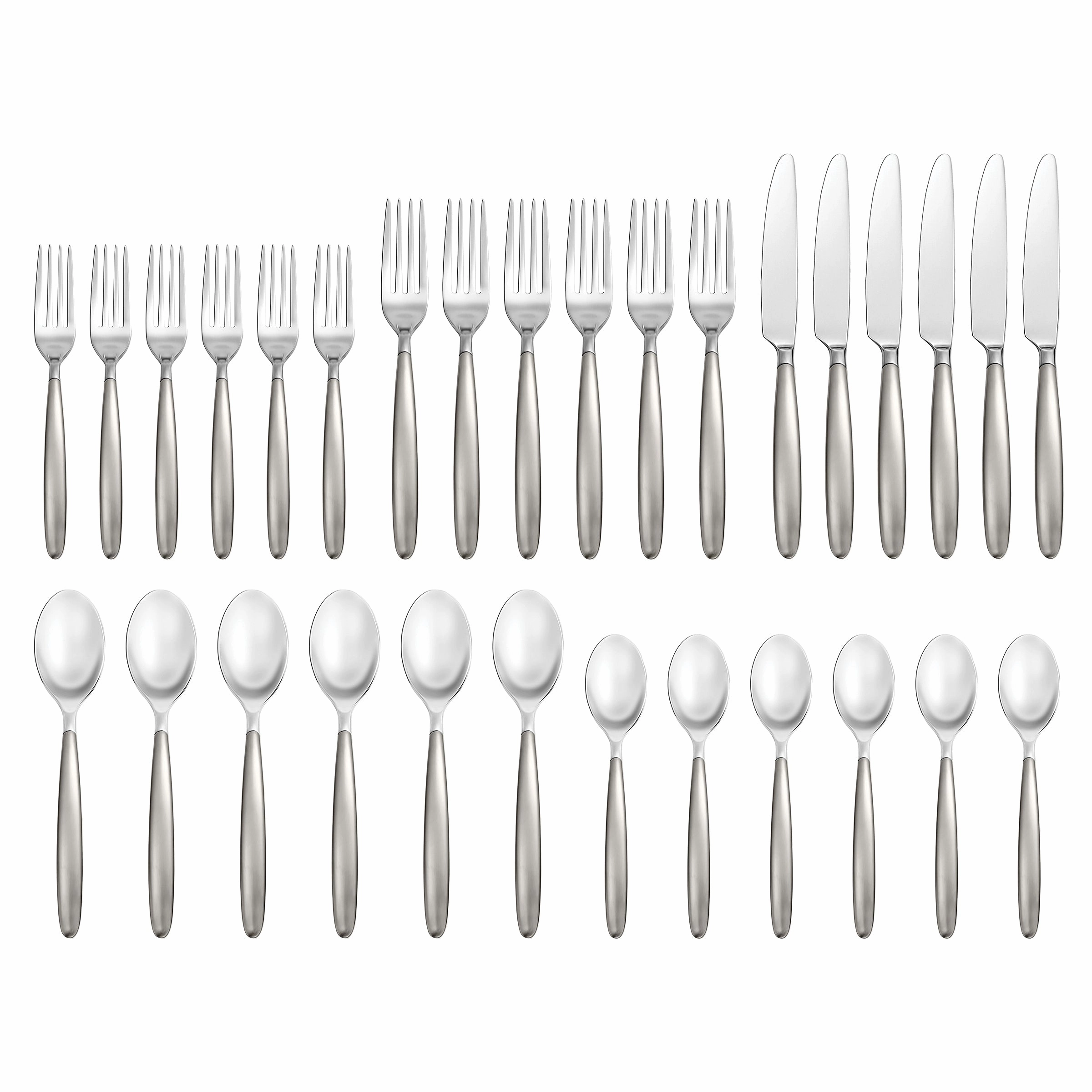 Tidal Frosted 30 Piece Flatware Kit