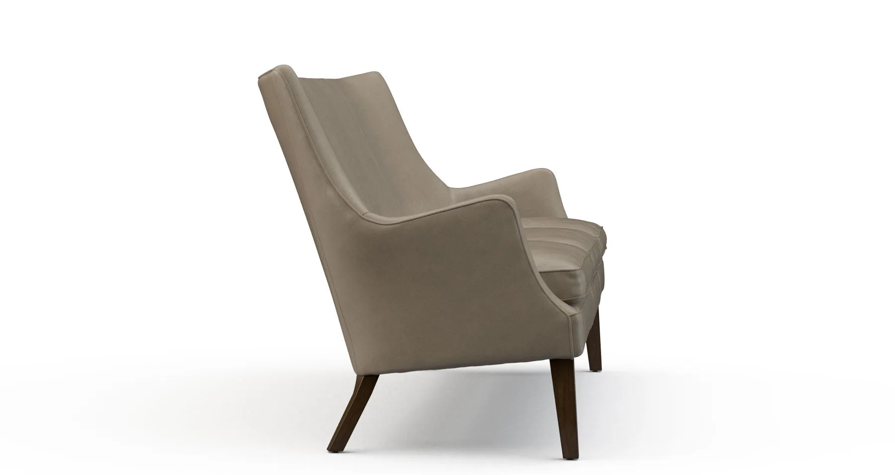 Tight-Back Sauvage Leather Sofa