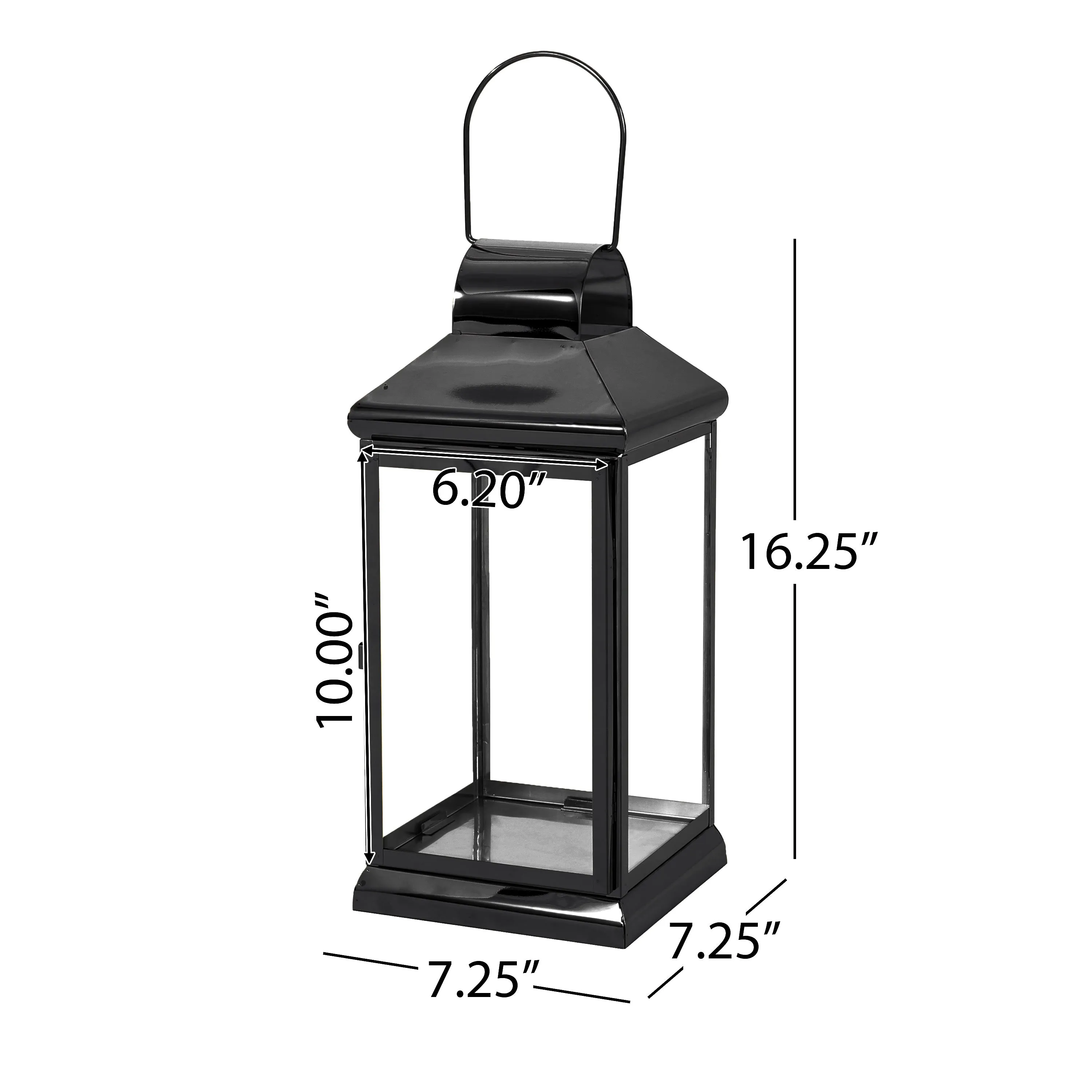 Tilson 16" Modern Stainless Steel Lantern