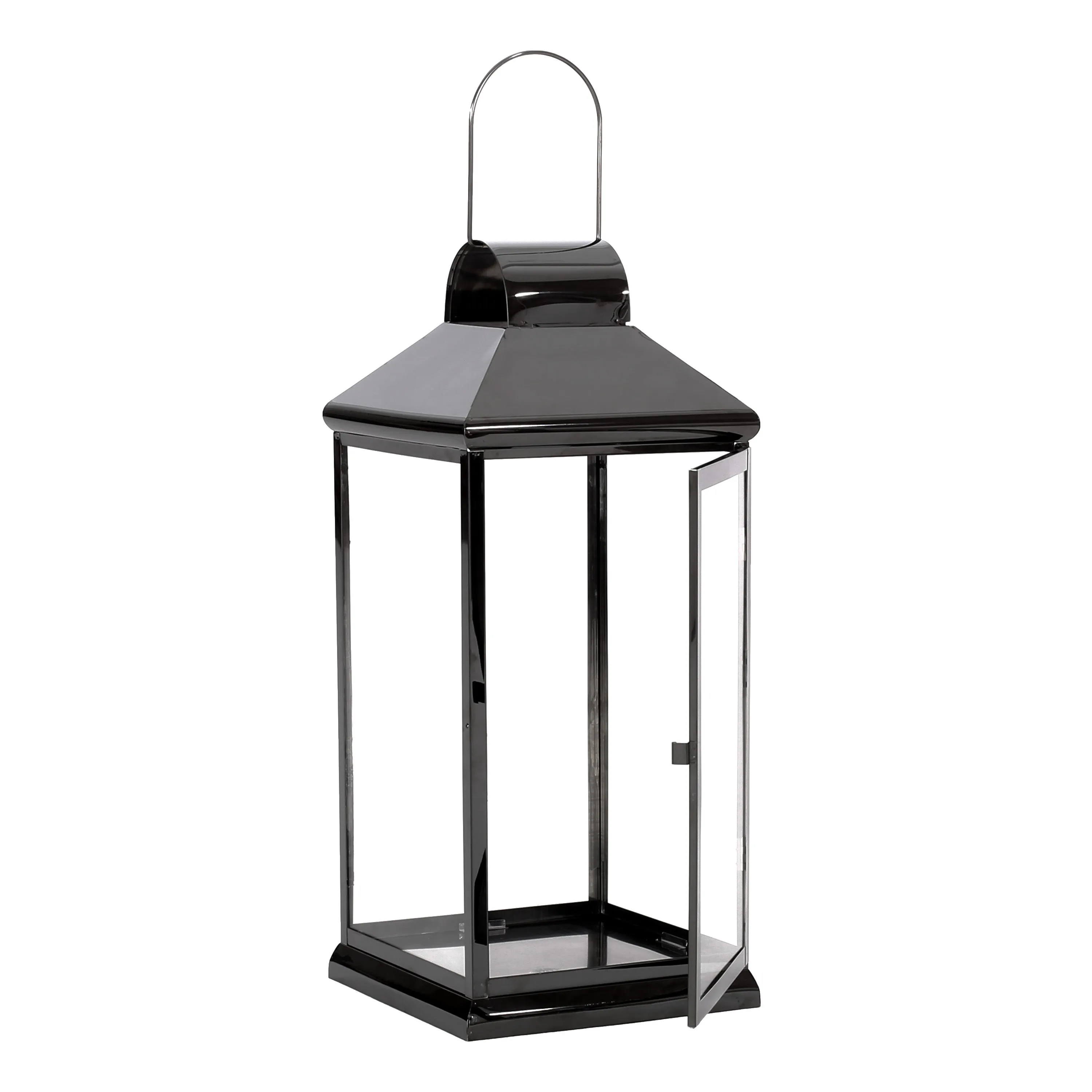 Tilson 22" Modern Stainless Steel Lantern patio chairs, outdoor seating