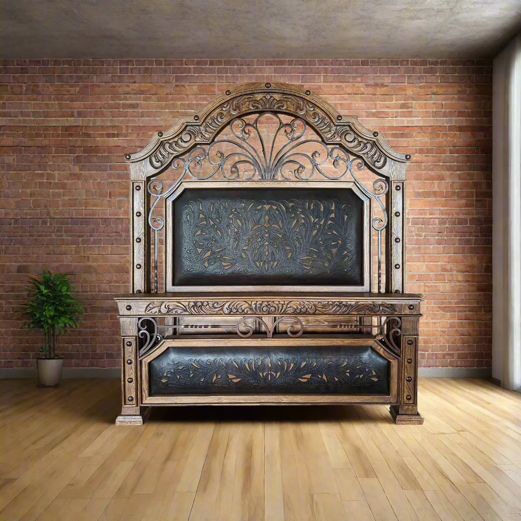 Tooled Leather Alicante Bed gaming chair, computer chair