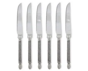 Tooled Pewter Handled Steak Knives toilet seat cover, slow close seat
