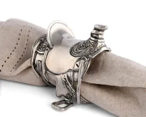 Tooled Silver Saddle Napkin Rings toilet seat cover, slow close seat