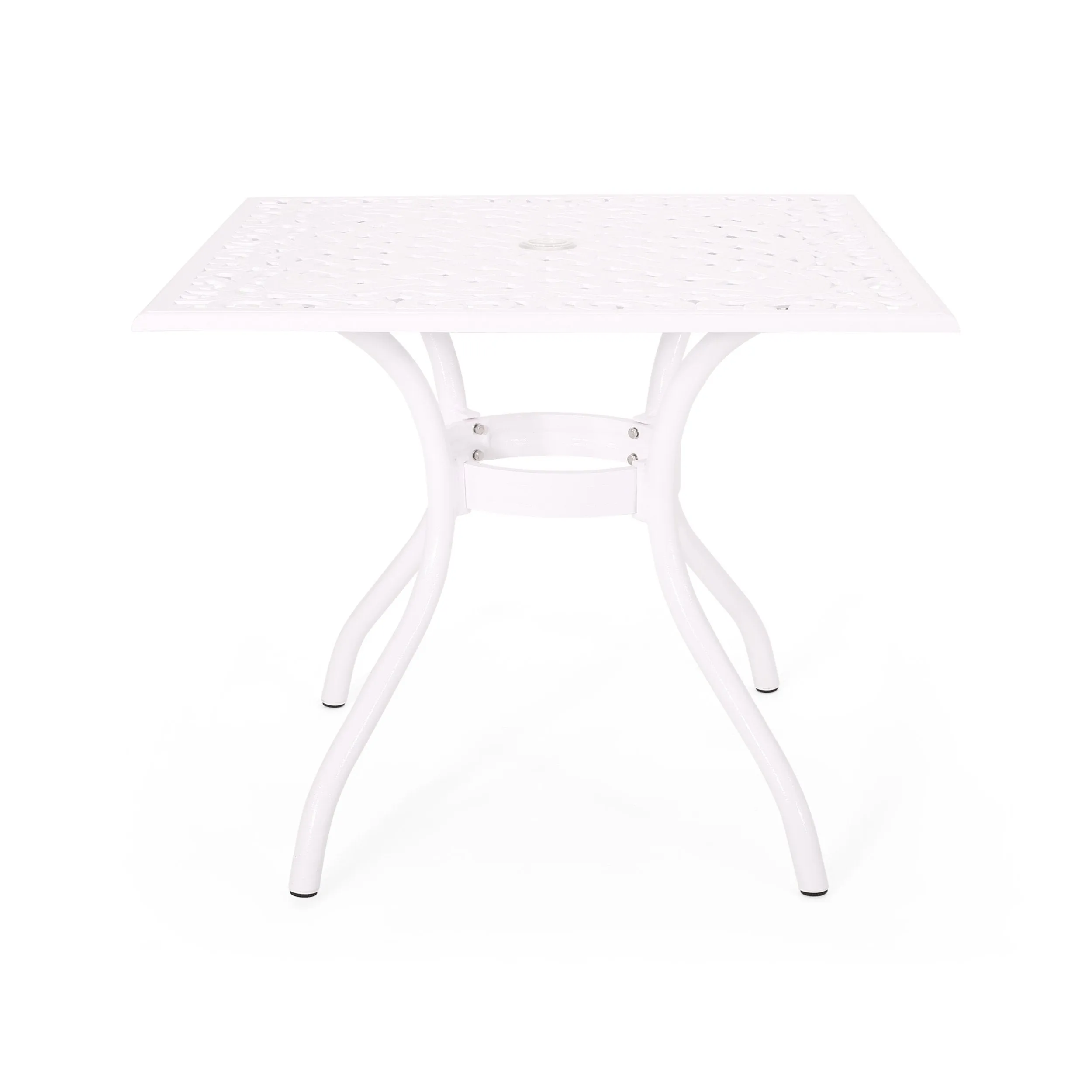 Traditional Outdoor Aluminum Square Dining Table - NH323213