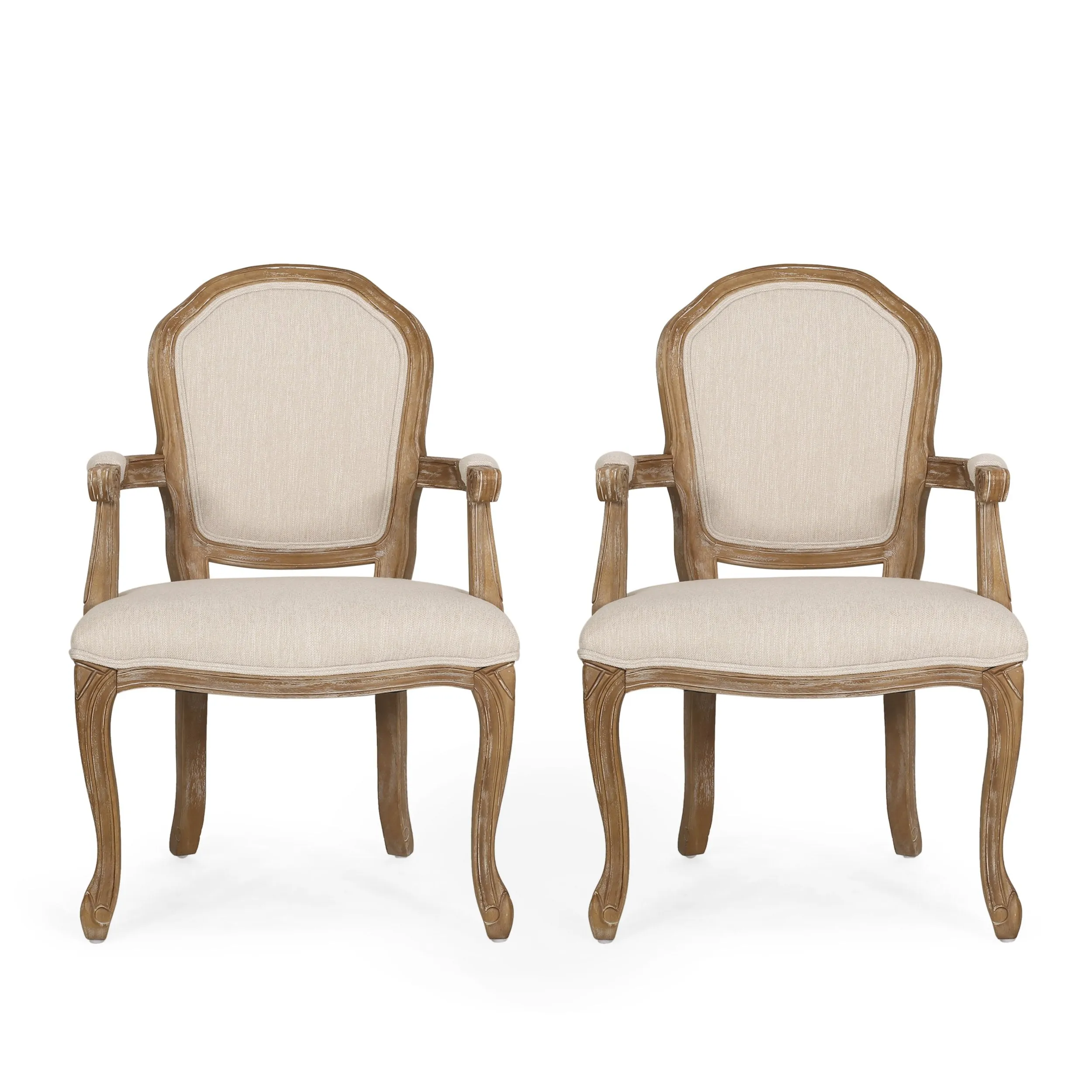 Traditional Upholstered Dining Chairs, Set of 2 - NH985413