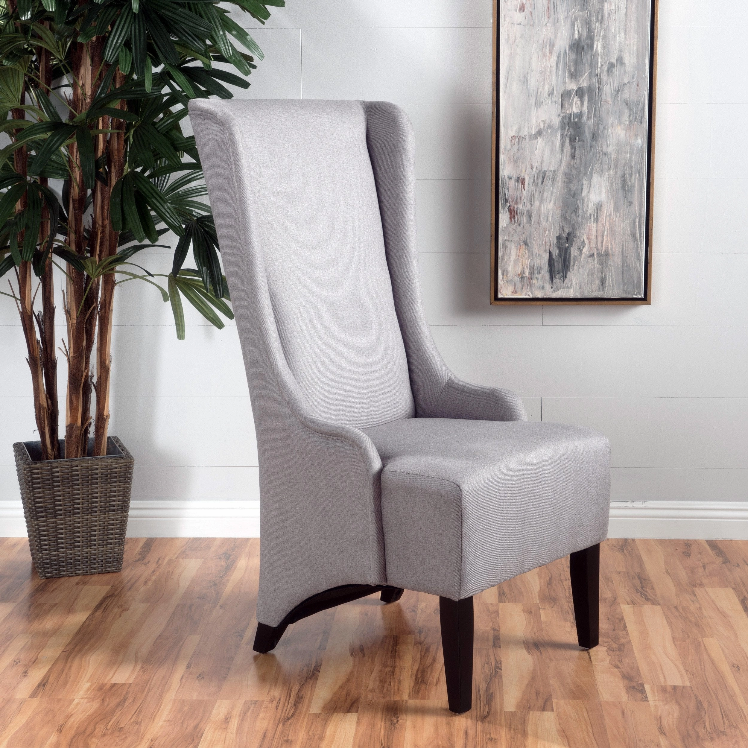 Traditional Design High Back Fabric Dining Chair - NH449992