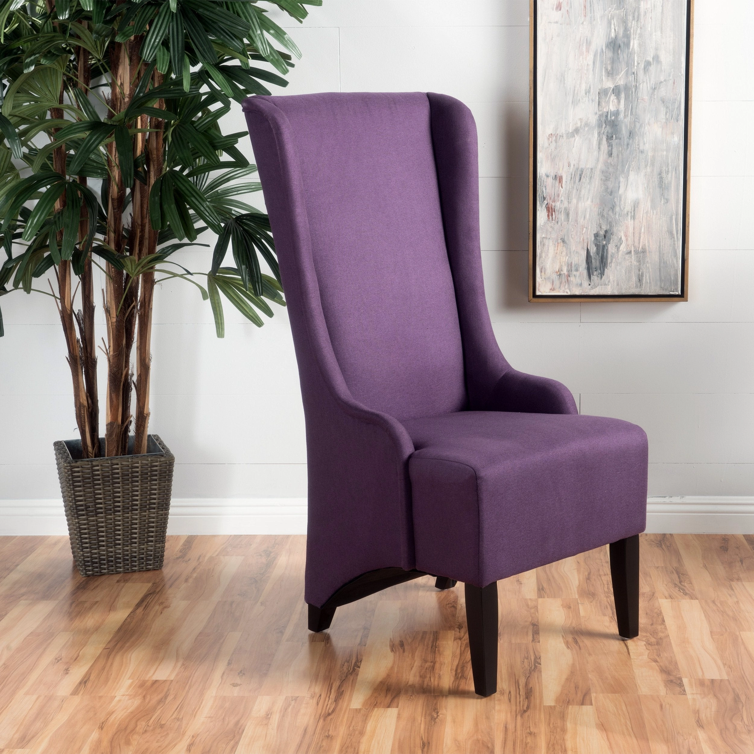 Traditional Design High Back Fabric Dining Chair - NH449992
