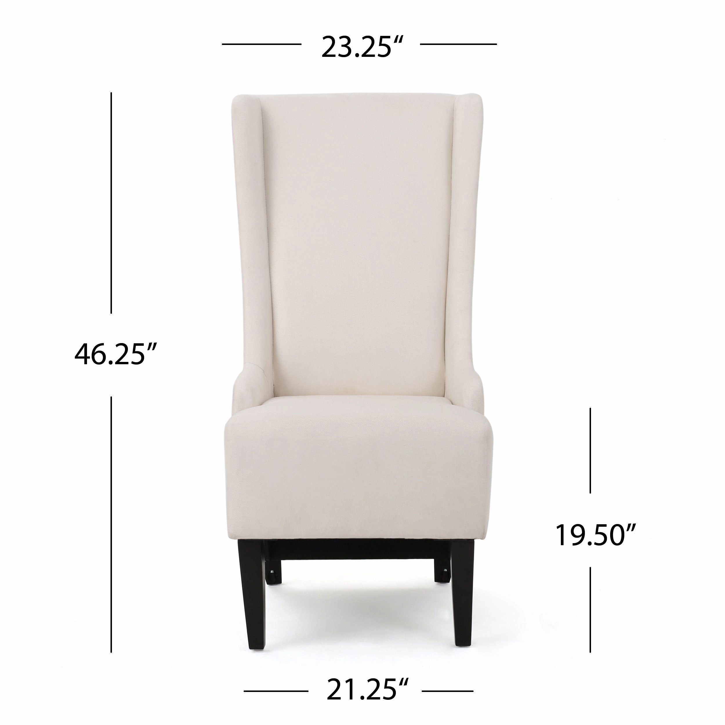 Traditional Design High Back Fabric Dining Chair - NH449992