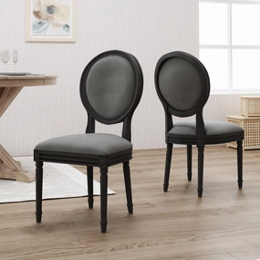 Traditional Fabric Dining Chairs - NH666503 dining table set, 6-piece dining set