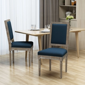 Traditional Fabric Dining Chairs (Set of 2) - NH447303 dining table set, 6-piece dining set