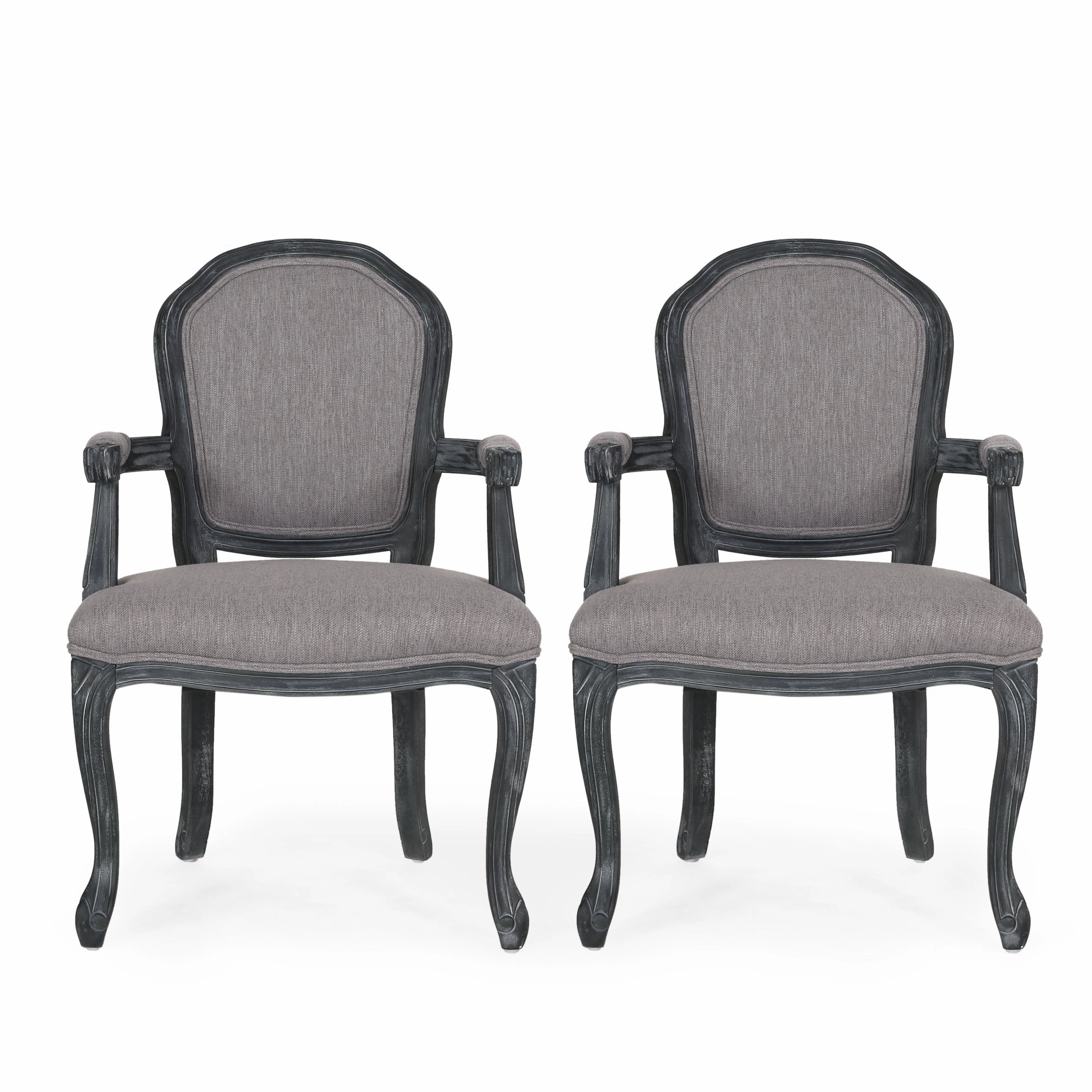 Traditional Upholstered Dining Chairs, Set of 2 - NH985413