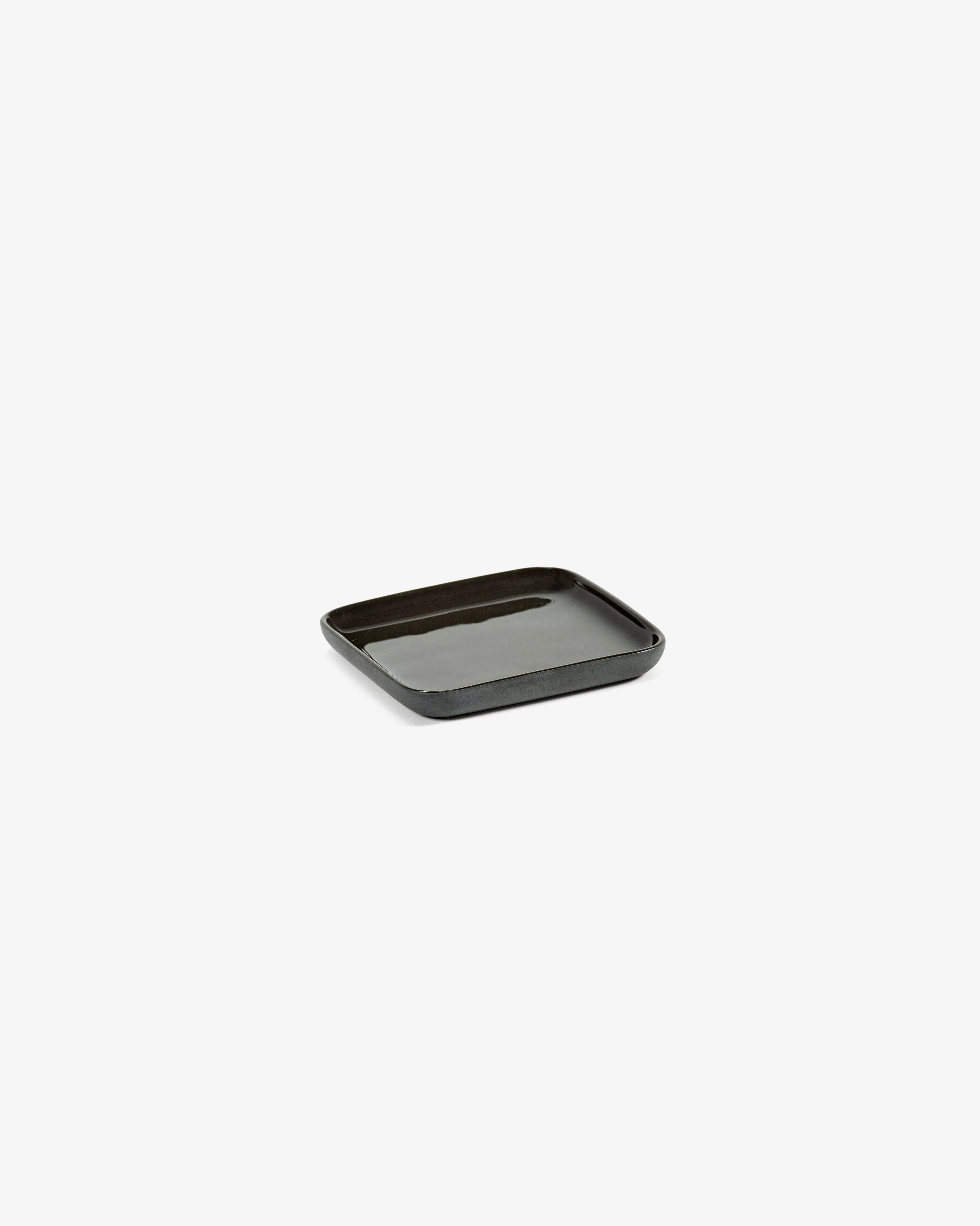 Tray square dark grey Cose