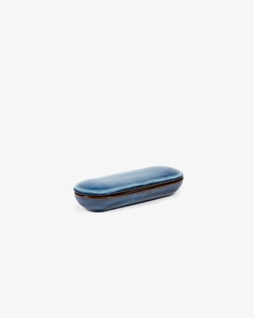 Tray with lid S dark blue Pure