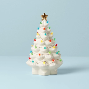 Treasured Traditions Ivory Lit Tree