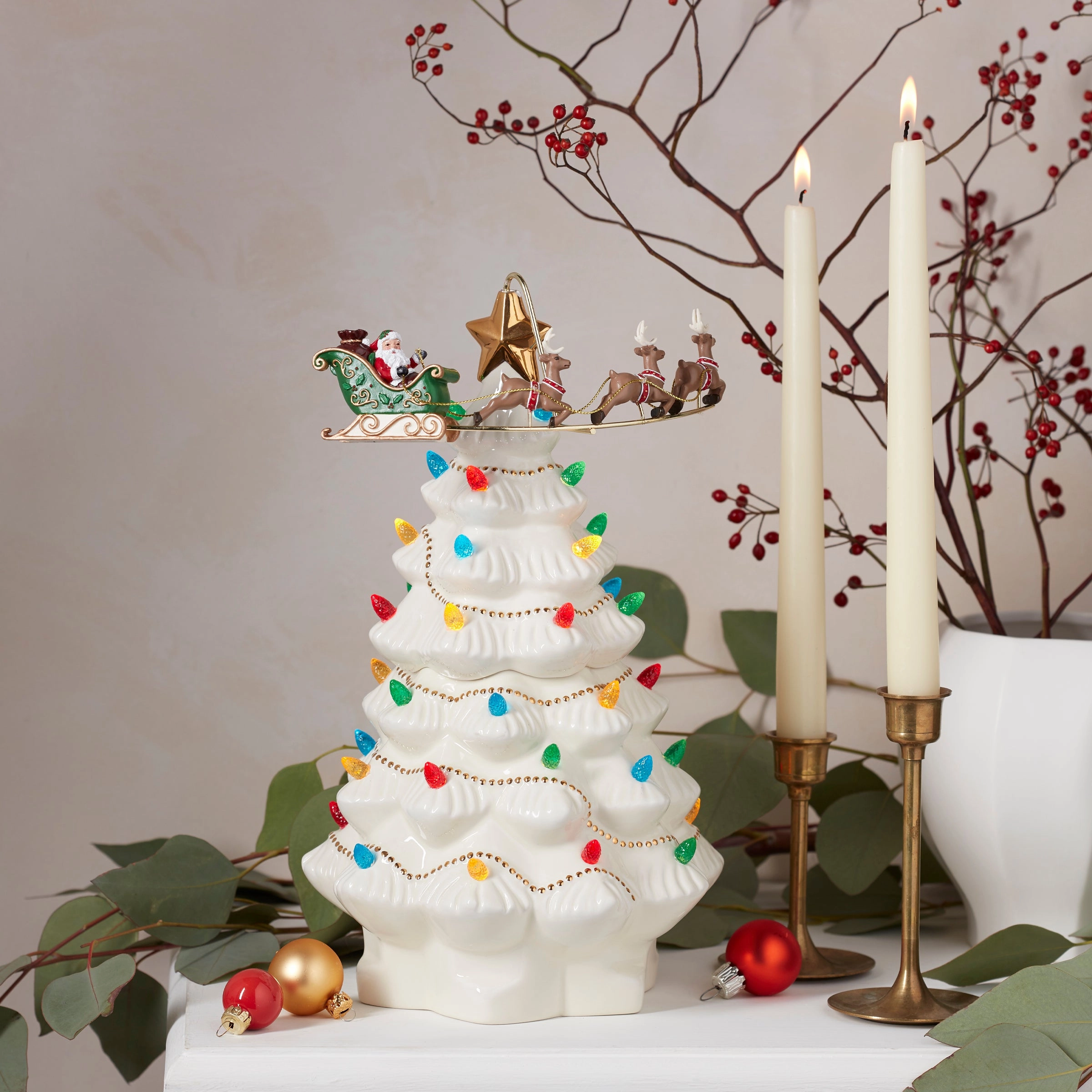Treasured Traditions Tree With Santa