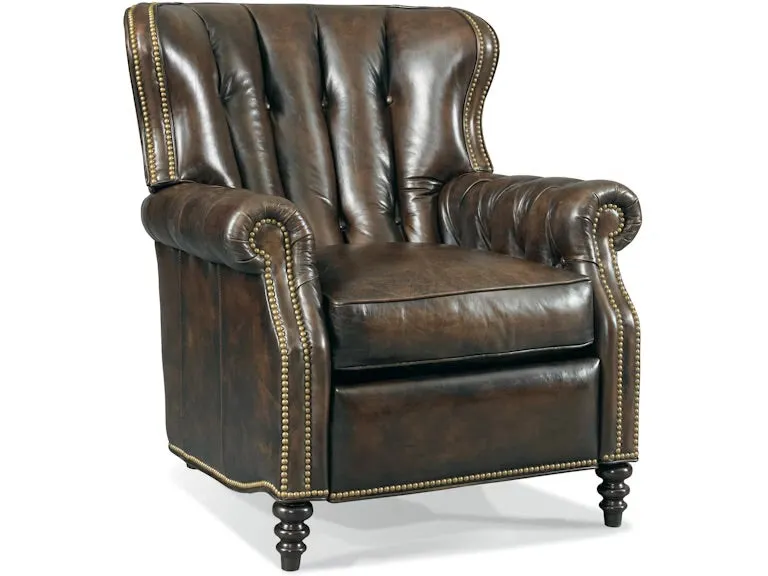 Trevor Tufted Leather Recliner
