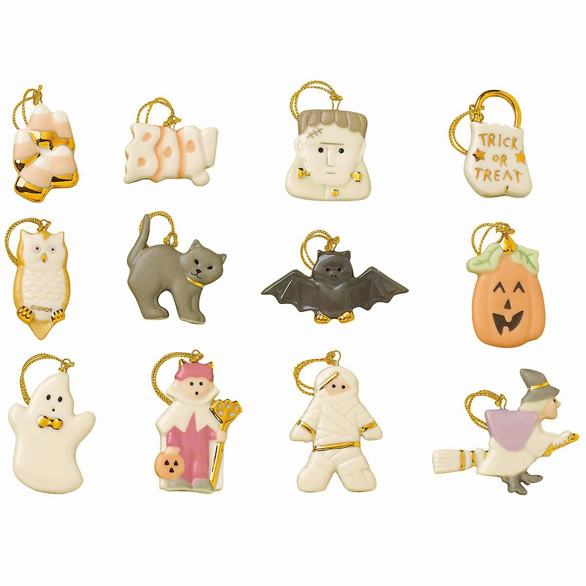 Trick or Treat 12-Piece Ornament Set