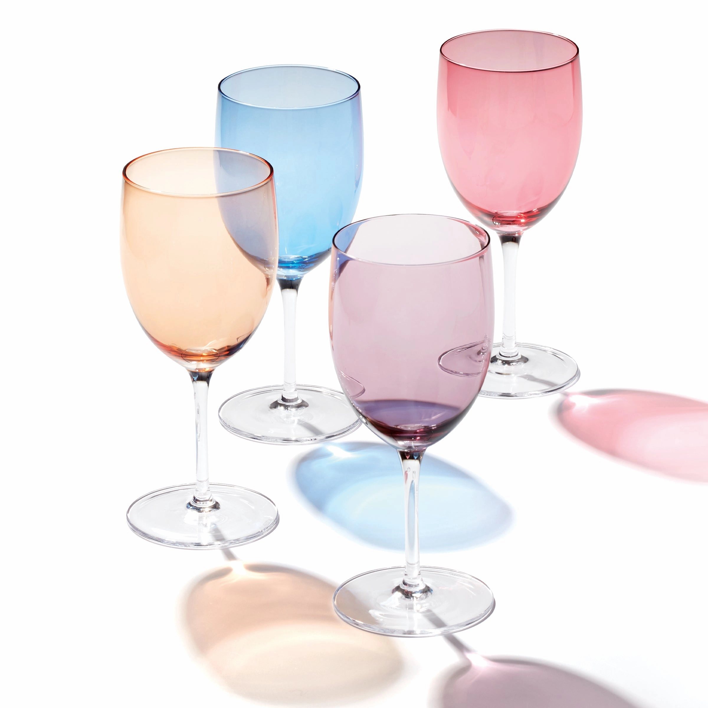 True Colors Wine Glasses - Set Of 4