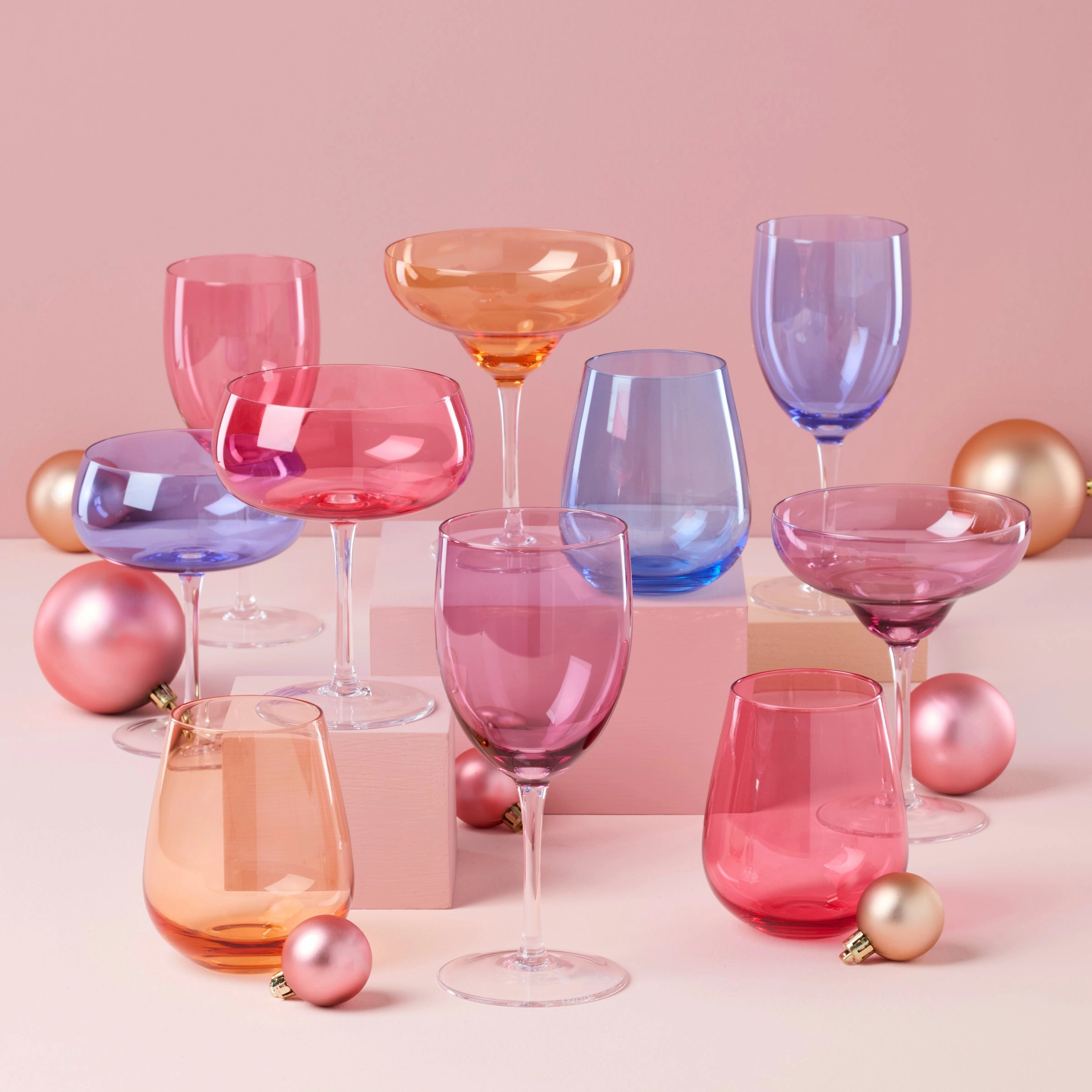 True Colors Wine Glasses - Set Of 4