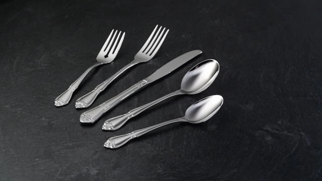 True Rose 45 Piece Flatware Set