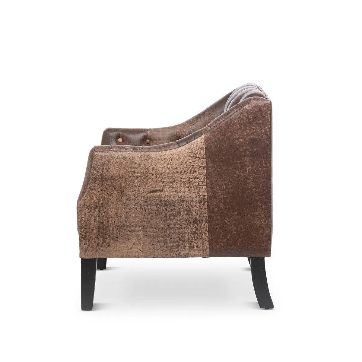 Tufted Distressed Leather Club Chair