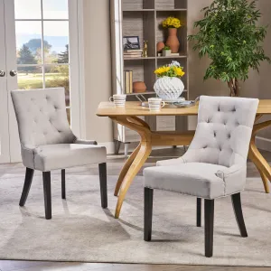 Tufted Fabric Dining Chairs (Set of 2) - NH835992 dining table set, 6-piece dining set