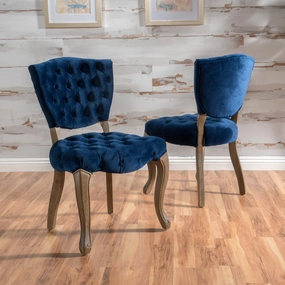 Tufted Velvet Dining Chair (set of 2) - NH478992 dining table set, 6-piece dining set