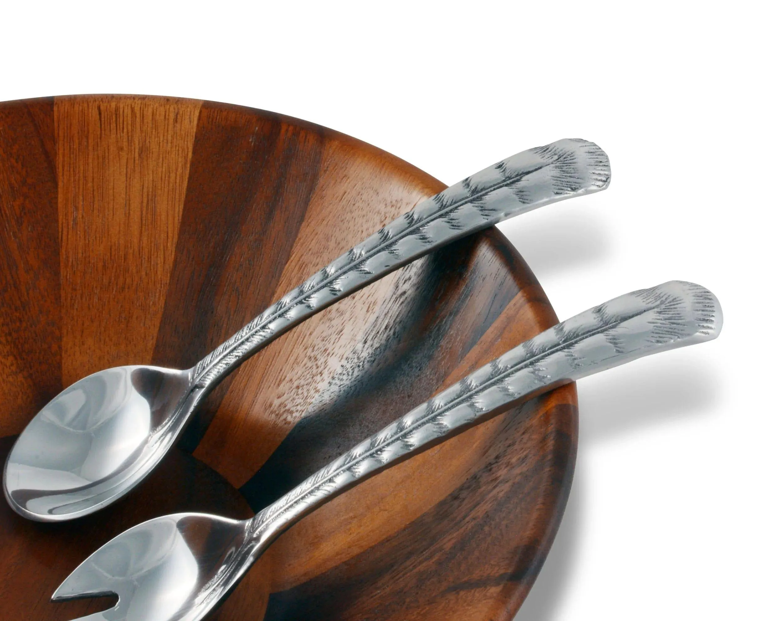 Turkey Feather Aluminum Serving Spoon Set