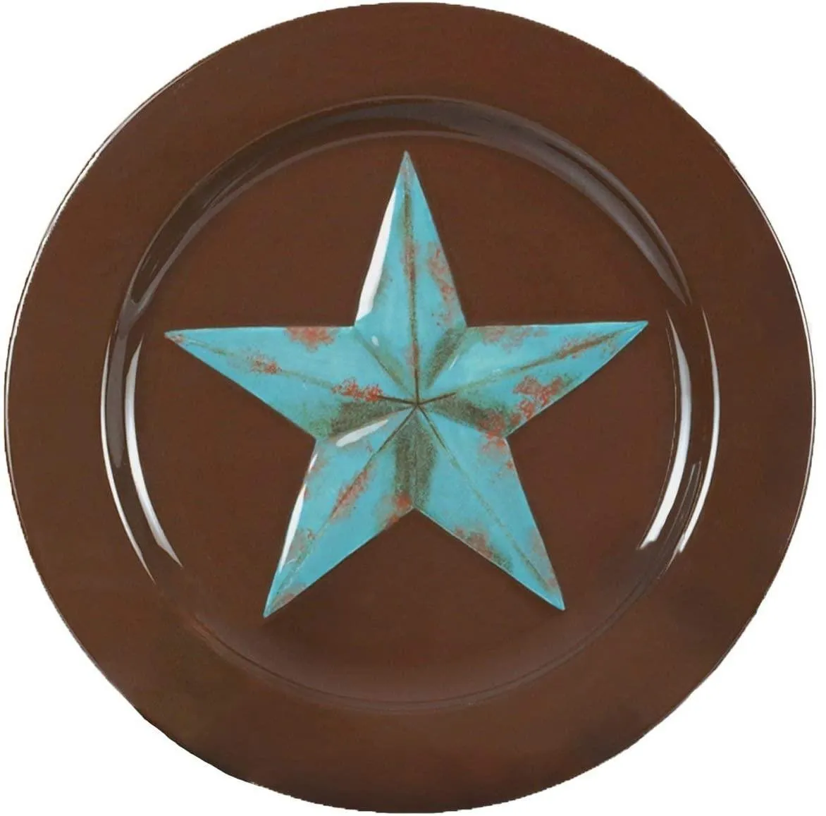 Turquoise Star Dinner & Salad Plates Set toilet seat cover, slow close seat